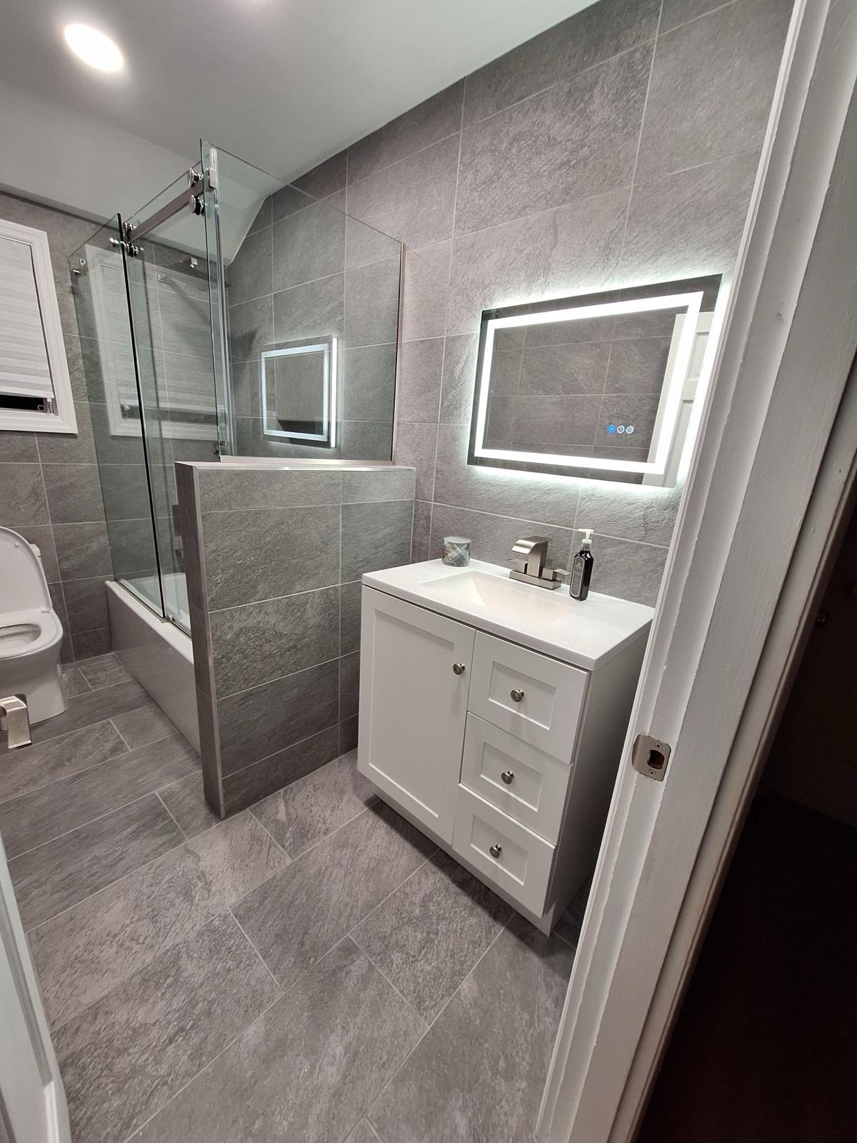 NY bath Bohemia finished project gallery